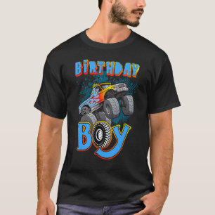 Roligt Monster Lastbil Birthday Boy Teenager Tween T Shirt