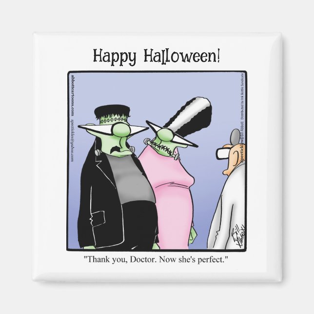 Roligt monsterhumor magnet (Framsidan)