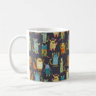 Roligt Monsters Mönster Kaffemugg