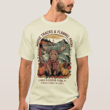 Roligt Moose Flskanals Anpassningsbar Fall Shirt A