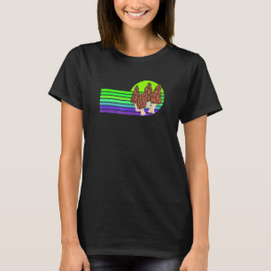 Roligt Morel Hunting Retro Titta 2 T Shirt
