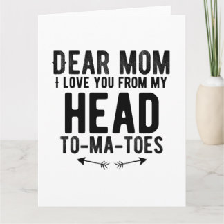 roligt mors dag-gåva till mamma mor kort