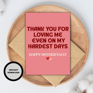 Roligt Mors dag-kort,  gör-det-själv Mors dag-pres Kort