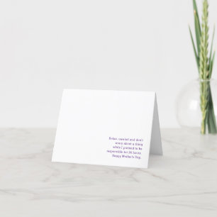 Roligt Mors dag-kort Helgkort