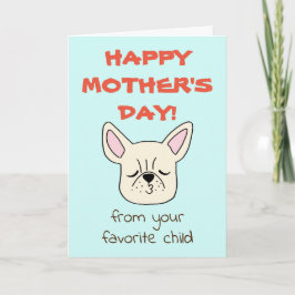 Roligt Mors dag-kort Roligt kort för hundälskare