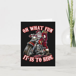 Roligt Motorcle Biker Grandpa Santa Rider jul Kort