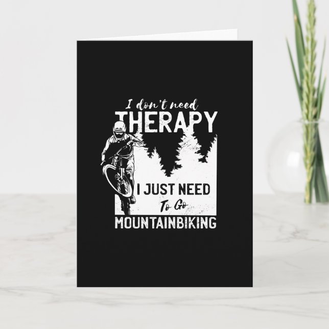 Roligt mountainbiking-present till MTB-cyklist Kort (Framsida)