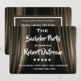 Roligt Movie Parody Bachelor Party-inbjudan Inbjudningar