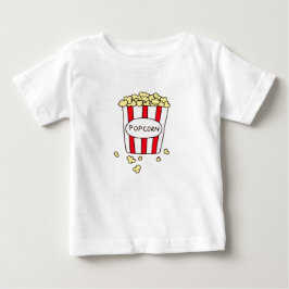 Roligt Movie Theater Popcorn i Red White Bucket T Shirt