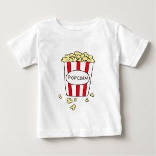 Roligt Movie Theater Popcorn i Red White Bucket Tee