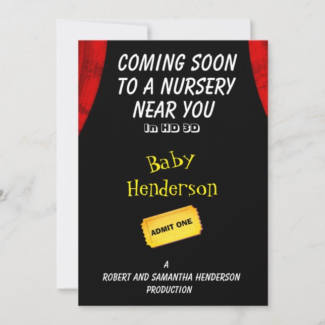 Roligt Movie Theme Baby - meddelande - (Framsida)