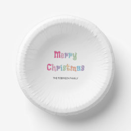 Roligt Multifärgad God jul Pappra Bowls