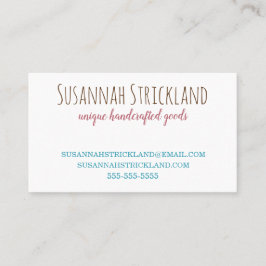 Roligt multifärgadgarn för virkning eller sticka visitkort