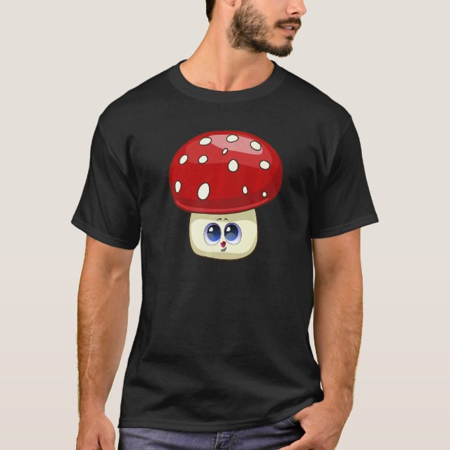 Roligt Mushroom Foraging Mycology Fungi Cute Mushr T Shirt (Framsida)