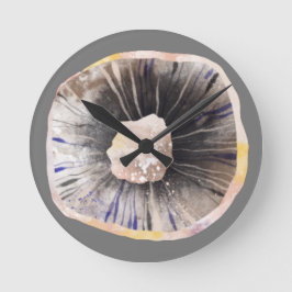 Roligt Mushroom Rund Klocka