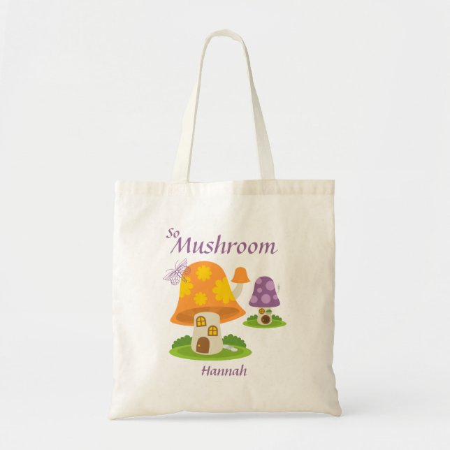 Roligt Mushroom Tote Bag Tygkasse (Framsidan)