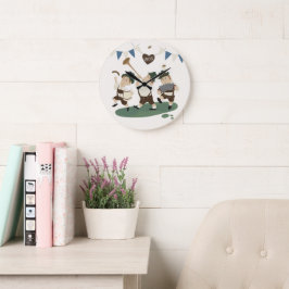 roligt Musician Bavarian inbjudan to Oktoberfest C Stor Klocka