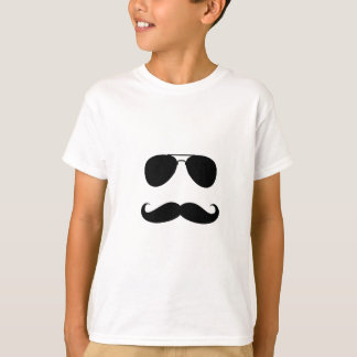 Roligt mustaschgrabbtryck tee shirt