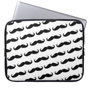 Roligt mustaschmönster laptop fodral