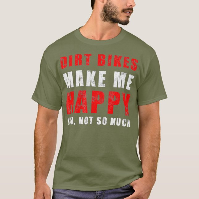 Roligt MX Dirtcycle Tee Funny Biker T 2 Stroke (Framsida)
