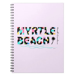 Roligt Myrtle Beach, SC Graphic-Coola Anteckningsbok