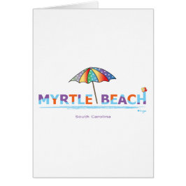 Roligt Myrtle Beach, SC Hälsningskort