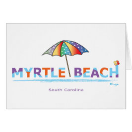 Roligt Myrtle Beach, SC Hälsningskort