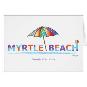 Roligt Myrtle Beach, SC Hälsningskort