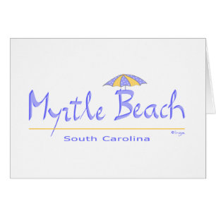 Roligt Myrtle Beach, SC Hälsningskort
