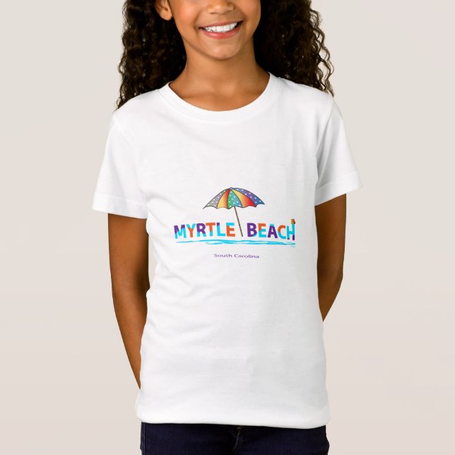 Roligt Myrtle Beach, SC Summer Graphic Coola T Shirt (Framsida)