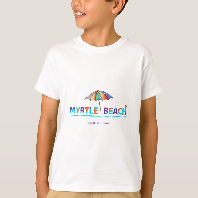 Roligt Myrtle Beach, SC Summer Graphic Coola T Shirt (Framsida)
