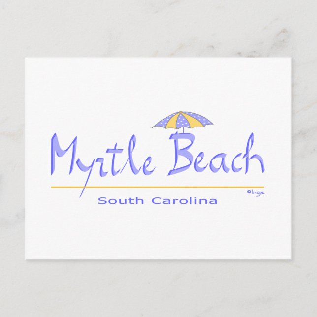 Roligt Myrtle Beach, SC Vykort (Framsida)
