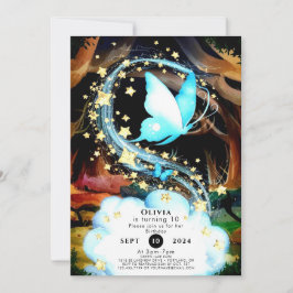 Roligt Mystical Butterfly Birthday Inbjudningar