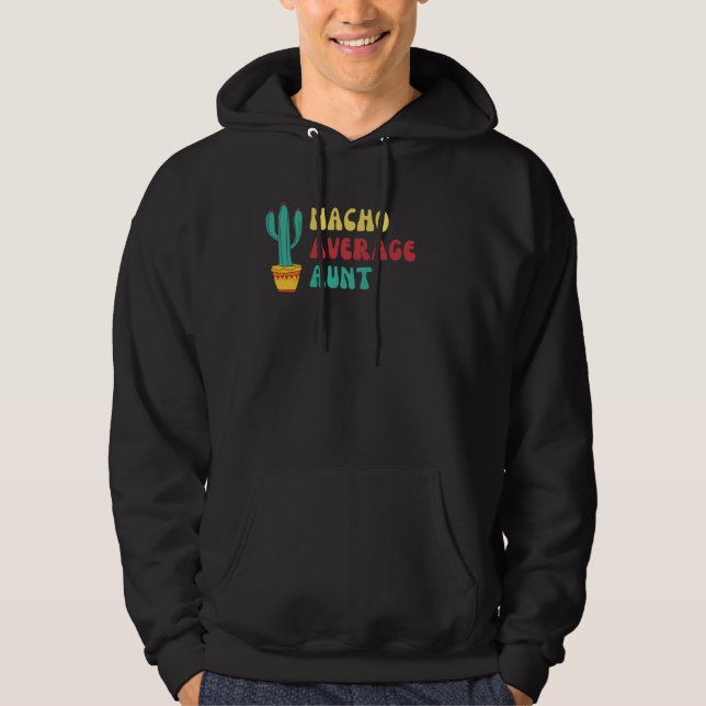 Roligt Nacho Average Moster Cactus Design Hoodie (Framsida)