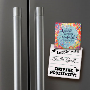 Roligt Något underbart magnet för Blommigt-inspira