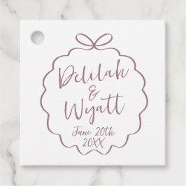 Roligt Namn Bröllop Whimsical Gåvor Etiketter