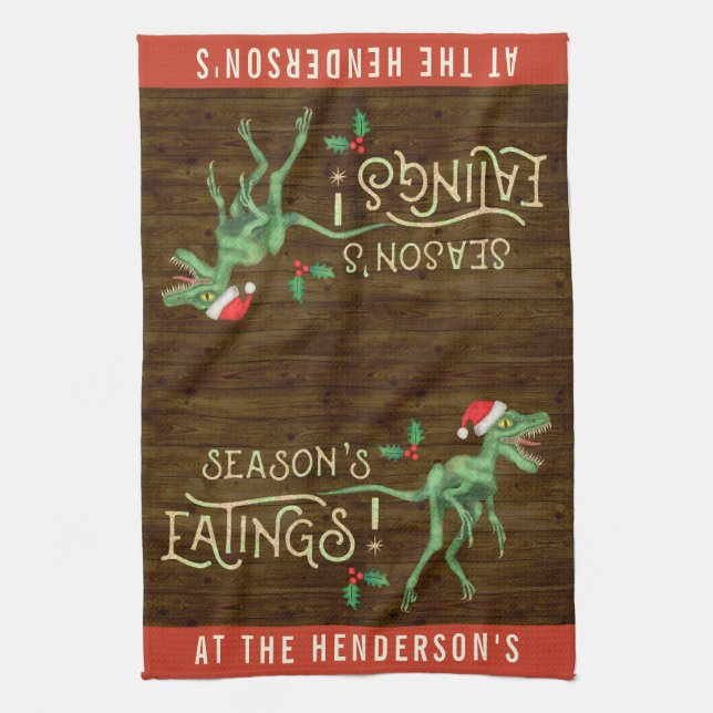 Roligt namn för anpassningsbar för kökshandduk (Vertikal)