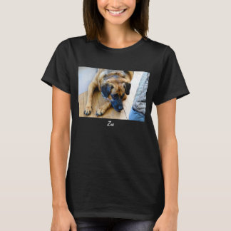 Roligt Namn-mall, Hund foto T Shirt