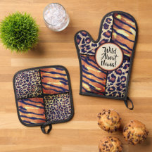 Roligt Nana Gift! Oven Mitt och Pot Holders