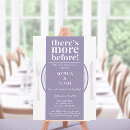 Roligt Natt före middagsinbjudan Dusty Lilac Inbjudningar