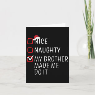 Roligt Naughty Nice-julfamiljen Pajama Manar Kvinn Kort
