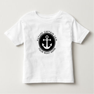 Roligt Nautical Anchor Rope kapten Boat Namn T Shirt