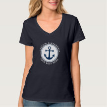Roligt Nautical Anchor Rope Navy kapten Boat Namn