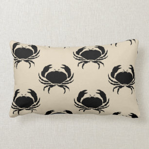 roligt nautisk CRAB tema mönster Lumbarkudde