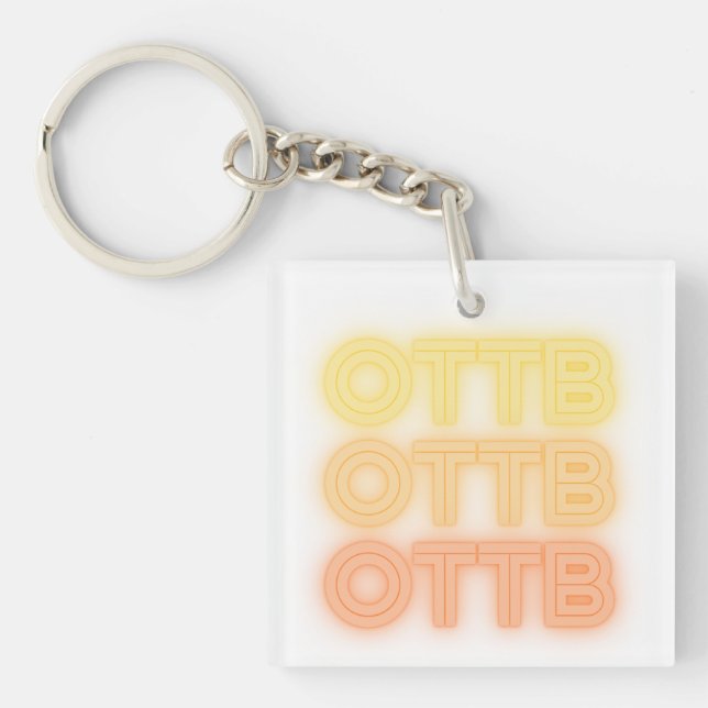 Roligt Neon Retro Horse OTTB Thoroughborn Racehors (Framsidan)