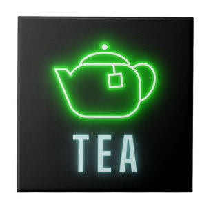 Roligt Neon Tekanna Kakelplatta