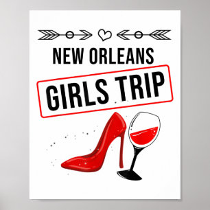 Roligt New Orleans-tjejrespresent för kvinnor Cool Poster