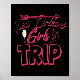 Roligt New Orleans-tjejrespresent för kvinnor Cool Poster