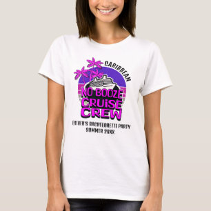 Roligt NO SPRIT CRUISE CREW Bachelorette Party T Shirt