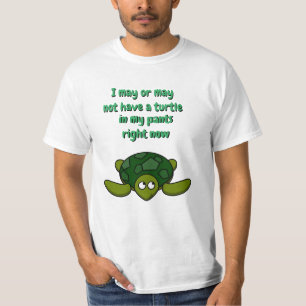 Roligt Novelty Mode Gift Idea TURTLE I MIN BYXOR T Shirt